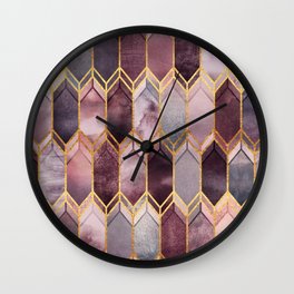 Dreamy Stained Glass 1 Wall Clock
