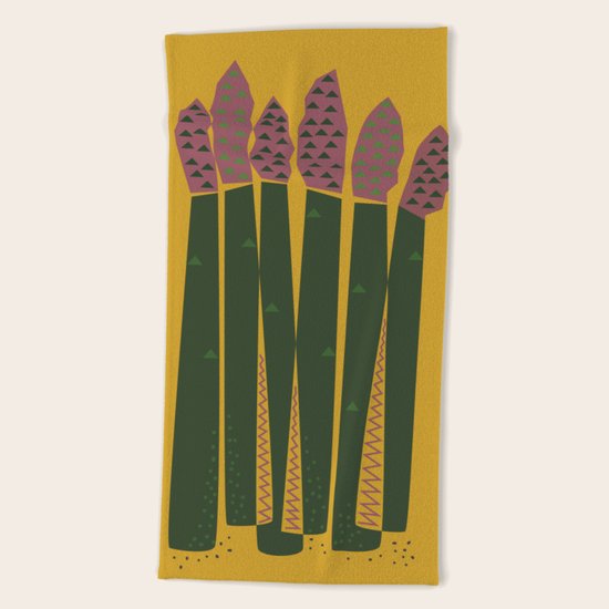 Asparagus Beach Towel