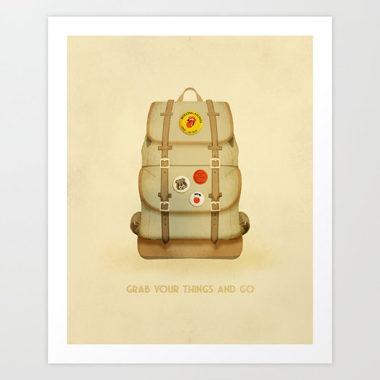 PACK AND GO Art Print