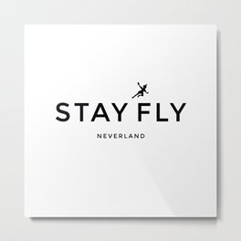 Stay Fly - Neverland Metal Print | Movies & TV, Children, Typography, Pop Art 