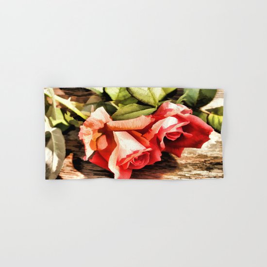 Timeless Tropicana Roses Hand & Bath Towel