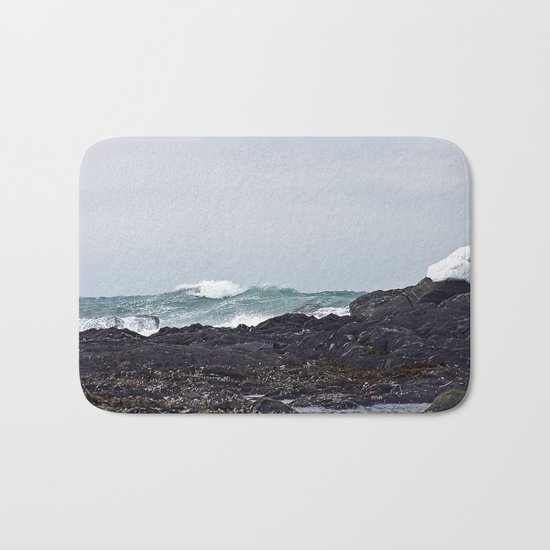 Late Winter Surf Bath Mat