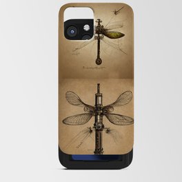 Steampunk Mechanical Dragonflies iPhone Card Case