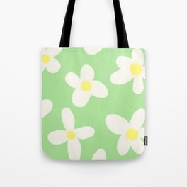 Green Daisy Tote Bag