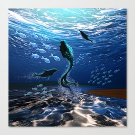 Mermaid Magical Ocean Spirit Canvas Print