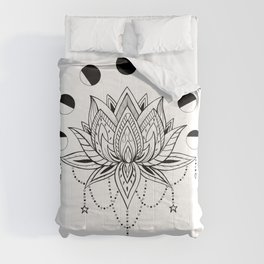 Moon Phase Lotus Comforter