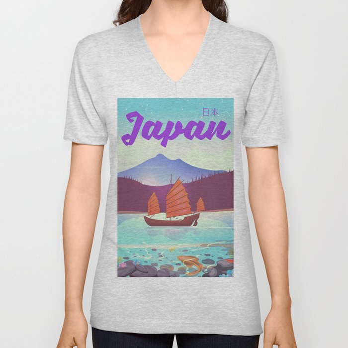 japan V Neck T Shirt