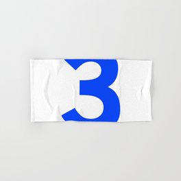 Number 3 (Blue & White) Hand & Bath Towel
