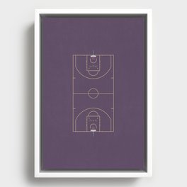Basketball Court | Top View  Framed Canvas
