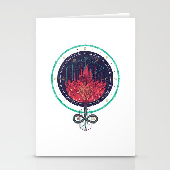 Fading Dahlia Stationery Cards