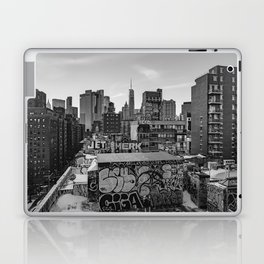 New York City Sunset Views | Travel Photography in NYC | Black and White Laptop Skin