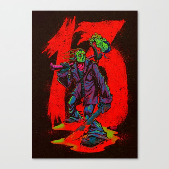 TGIF13 (neon variant) Canvas Print