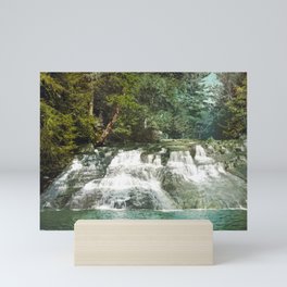 Paradise Falls - Pocono Mountains Pennsylvania - Circa 1900 Photochrom Mini Art Print