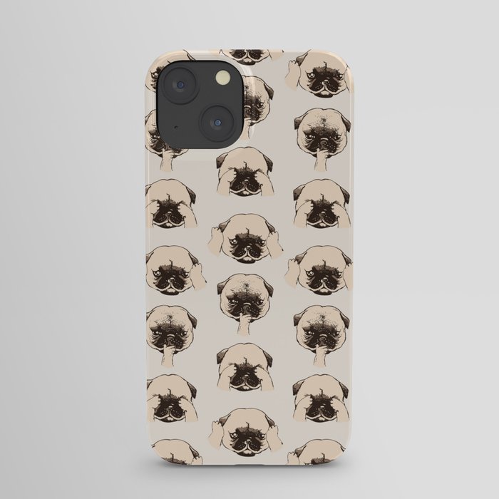 No Evil Pug iPhone Case