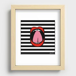 Tongue To The Spot! Recessed Framed Print