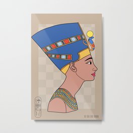 Queen Nefertiti Metal Print