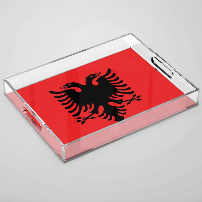 Flag of Albania - Albanian Flag Acrylic Tray