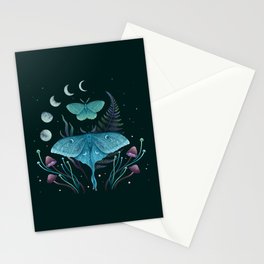 Luna and Emerald Stationery Card