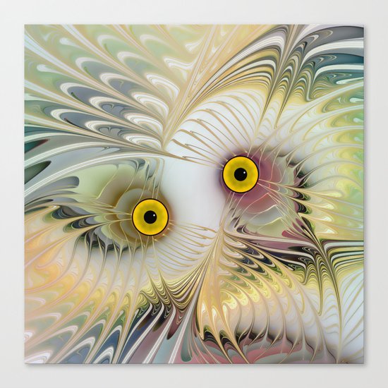 Abstract Owl Canvas Print