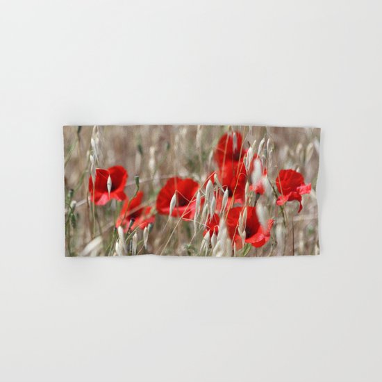 Poppies - JUSTART © Hand & Bath Towel