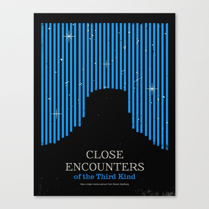 Close Encounters of the Third Kind Minimal Movie Poster Canvas Print