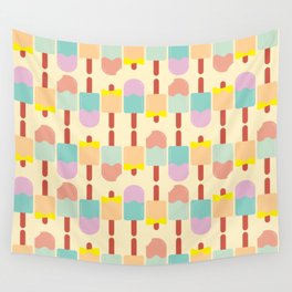 Sweet Vibrant Popsicle Summer Fun Wall Tapestry