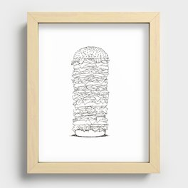 Giant Burger Recessed Framed Print