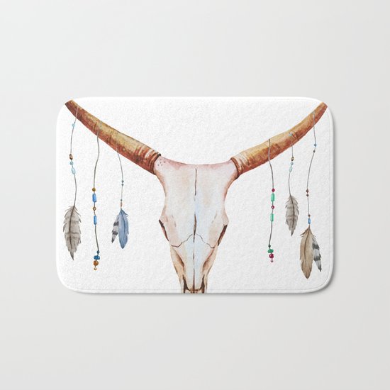 Animal Skull 03 Bath Mat