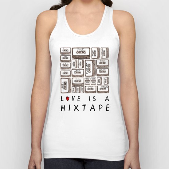 Love is a Mixtape Unisex Tank Top