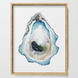 Oyster Shell | Watercolor Serving Tray