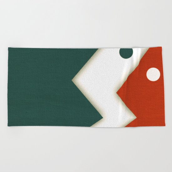 Two Simple Fish Beach Towel