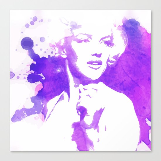 Marilyn Watercolor II Canvas Print