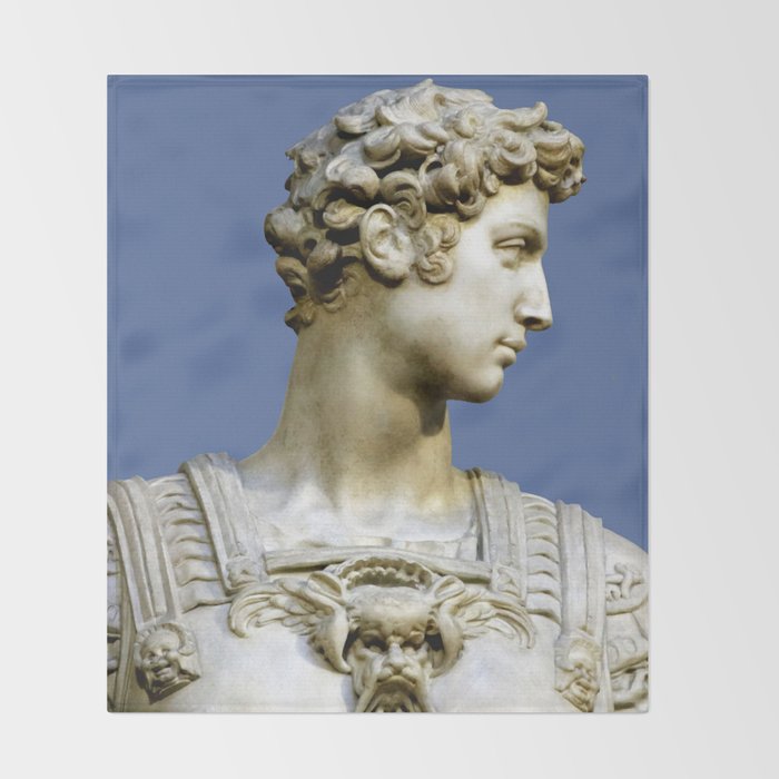Michelangelo Buonarroti Giuliano De Medici Throw Blanket By Alexandra Arts