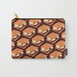 S'mores Pattern - Brown Carry-All Pouch