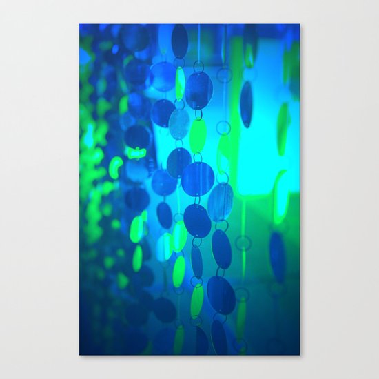 UNDERWATER GLAM CIRCLES #Blue #2 Canvas Print