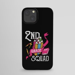 2nd Grade Squad Student Back To School iPhone Case
