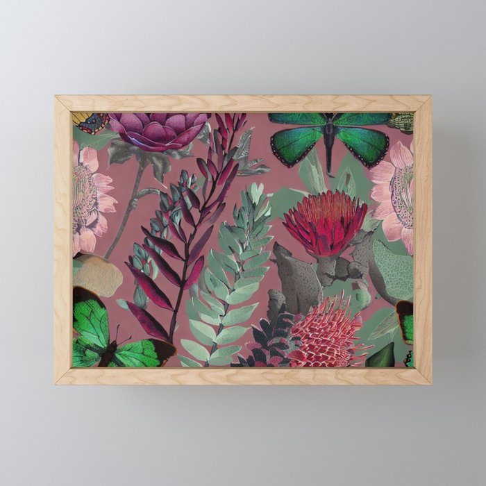 Butterfly Garden - maxima Framed Mini Art Print