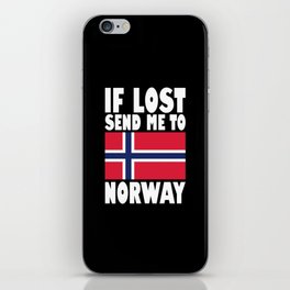 Norway Flag Saying iPhone Skin