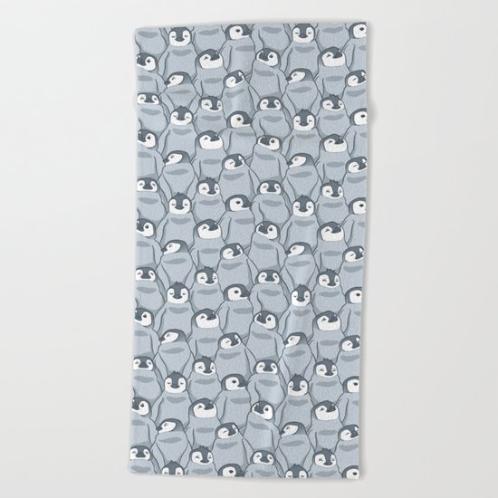 Baby Penguins Beach Towel