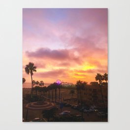 Santa Monica Sunsets Canvas Print