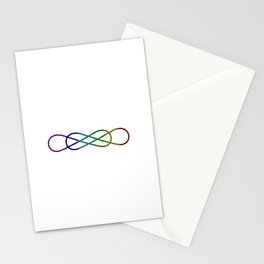Rainbow Infinity Times Infinity Stationery Cards