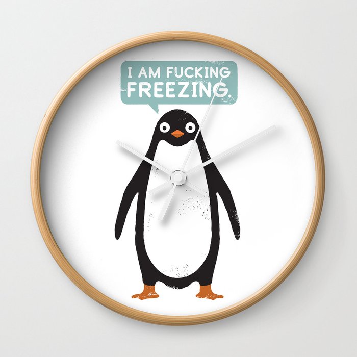 Talking Penguin Wall Clock