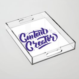 Content Creator Acrylic Tray