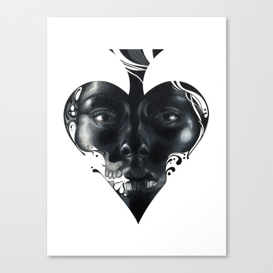 Queen of Spades Canvas Print