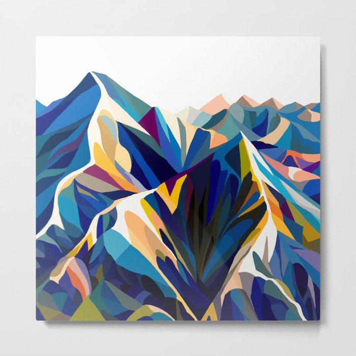 Mountains cold Metal Print