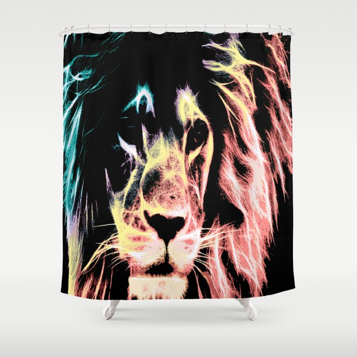 Leo Lion : Subtle Pastels Shower Curtain