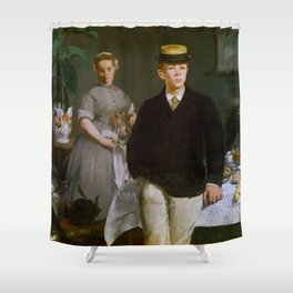 Édouard Manet "Luncheon in the Studio (or The Luncheon)" Shower Curtain