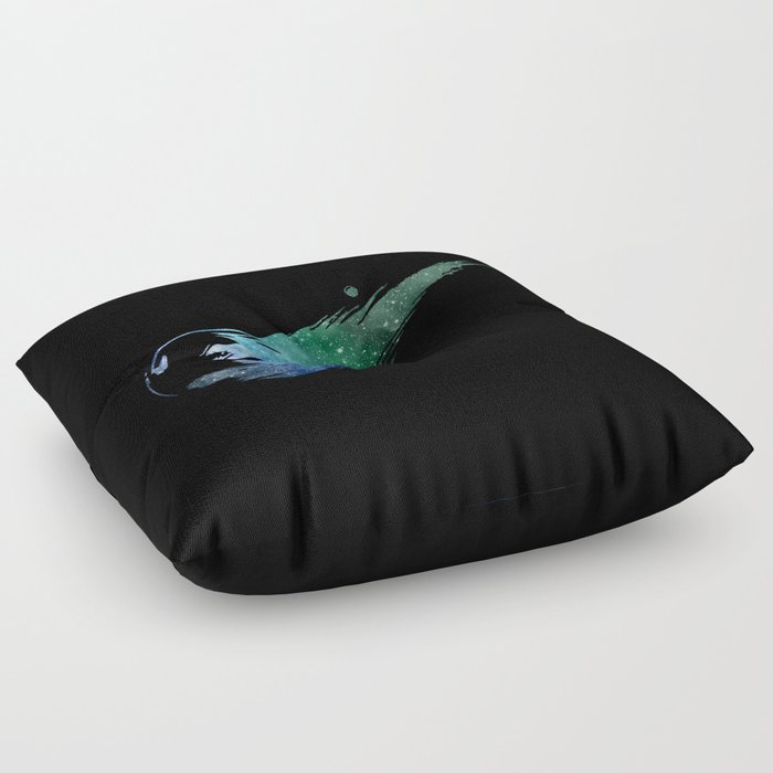 Final Fantasy VII logo universe Floor Pillow