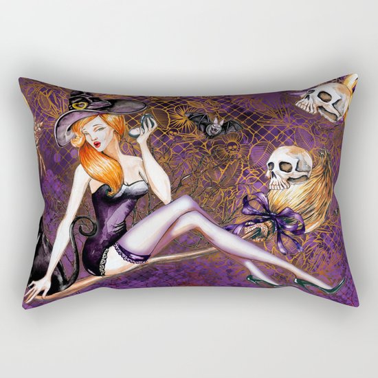Halloween Witch #1 Rectangular Pillow