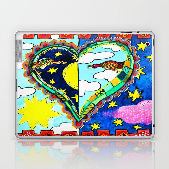 MY HEART IS FULL OF DAYS AND NIGHTS Laptop & iPad Skin